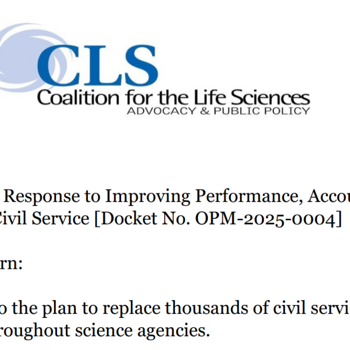 CLS Objects to Proposed Politicization of Scientific Workforce